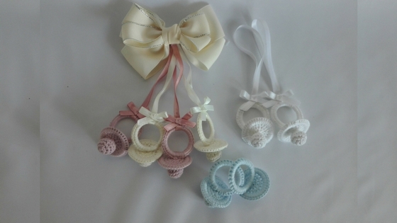 Como tejer chupete en crochet para baby shower