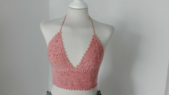 Top Crop KnitCrate tejido en crochet Paso a Paso