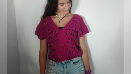 Como tejer la blusa buganvilla a crochet