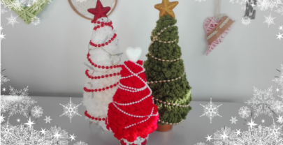 Árbol de navidad tejido a crochet