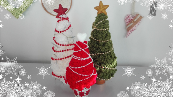 Árbol de navidad tejido a crochet